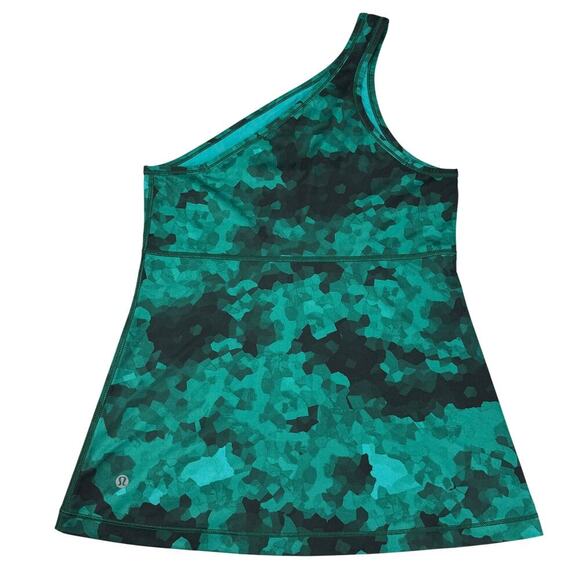 LULULEMON Meshed Up Tank Sz 6 Clouded Dreams Cosmic Teal Multi - Picture 5 of 6
